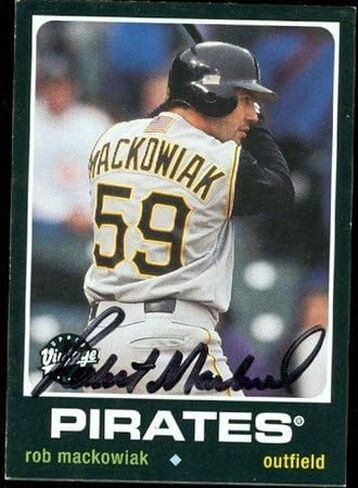 Autograph Warehouse 46936 Rob Mackowiak Autographed Baseball Card Pittsburgh Pirates 2002 Upper Deck Vintage No .250 in Saudi Arabia