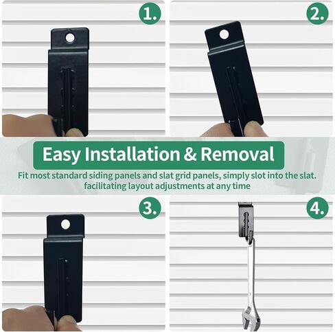 60pcs السنانير الشاقة Slatwall ، j على شكل شلالات الجدار أقواس شماعات الملحقات pegboard الشبك in Saudi Arabia