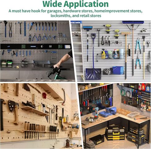 60pcs السنانير الشاقة Slatwall ، j على شكل شلالات الجدار أقواس شماعات الملحقات pegboard الشبك in Saudi Arabia