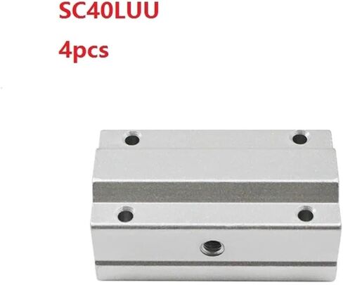 4pcs/lot sc40luu نوع طويل من نوع الحالة الخطية الحاملة الكتل الخطية لعمود خطي 40 مم لأجزاء جهاز التوجيه SCS40LUU in Saudi Arabia