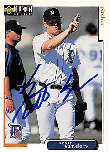 125275 Detroit Tigers FT 1998 Upper Deck No. 373 Scott Sanders بطاقة البيسبول in Saudi Arabia