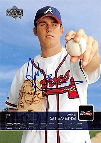 Autograph 211608 Atlanta Braves 2003 Upper Deck Star Rookie No. 31 Jake Stevens Autographed Baseball Card in Saudi Arabia