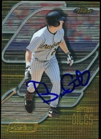 مستودع توقيعه 46599 برايان جايلز بطاقة البيسبول بيرتسبرغ بيراتيس 2001 Topps أفضل رقم .27 in Saudi Arabia