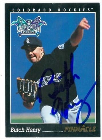 Warehouse Warehouse 40556 Butch Henry Cardball Card Colorado Rockies 1993 Pinnacle No. 511 in Saudi Arabia