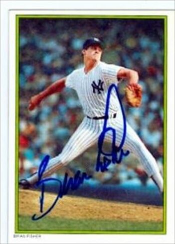 Autograph Warehouse 41559 Brian Fisher Autographed Baseball Card New York Yankees 1986 Topps All Star Set No. 30 in Saudi Arabia