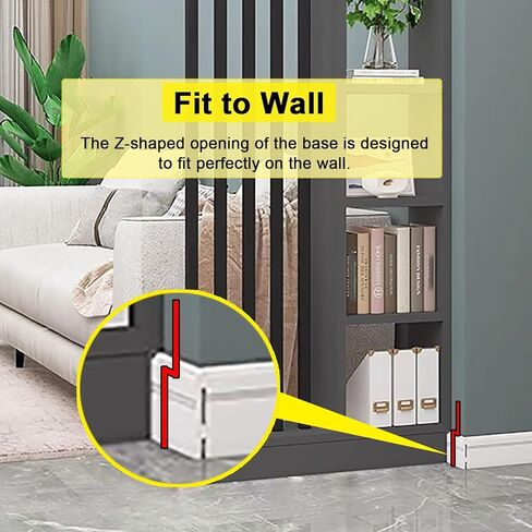 Stylish Floor-to-Ceiling Room Divider Shelf, 140 cm Wide Partition Screen for Living Room, Hollow Decor Columns, Easy to Install, Beige (55x10x81 in) in Saudi Arabia