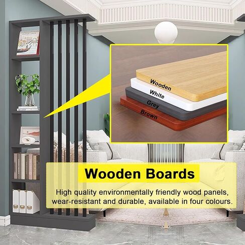 Stylish Floor-to-Ceiling Room Divider Shelf, 140 cm Wide Partition Screen for Living Room, Hollow Decor Columns, Easy to Install, Beige (55x10x81 in) in Saudi Arabia