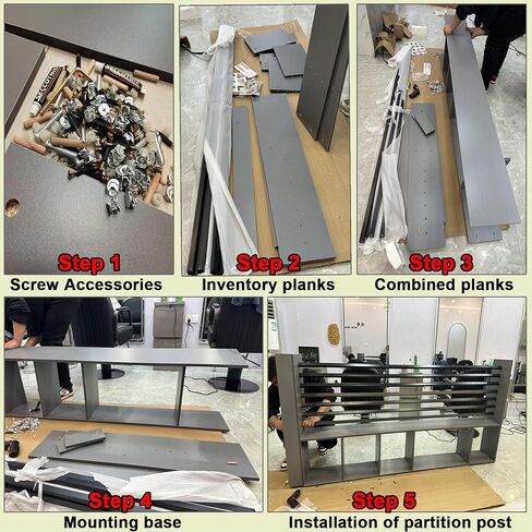 Stylish Floor-to-Ceiling Room Divider Shelf, 140 cm Wide Partition Screen for Living Room, Hollow Decor Columns, Easy to Install, Beige (55x10x81 in) in Saudi Arabia