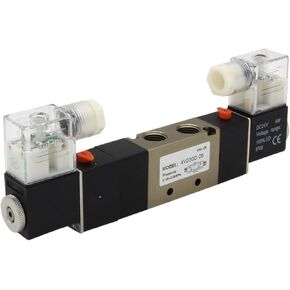 4V230C-08 4V230E-08 4V230P-08 5 Way 3 Position 1/4" Pneumatic Solenoid Valve Double Coil DC12V DC24V AC220V(4V230C-08 AC220V) in Saudi Arabia