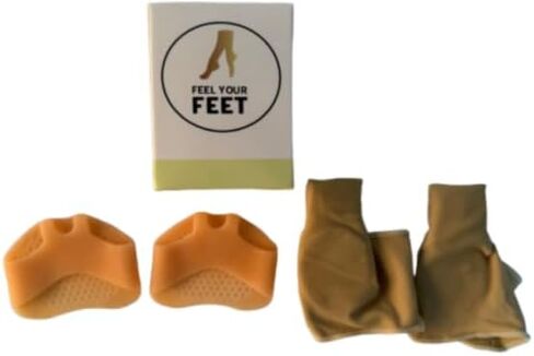 2-in-1 Foot Care Kit – Toe Correctors for Women and Men & Metatarsal Pads – Ball of Foot Cushions for Heels, Toe Separators for Alignment, Blister Prevention, Forefoot Pain Relief Bundle in Saudi Arabia