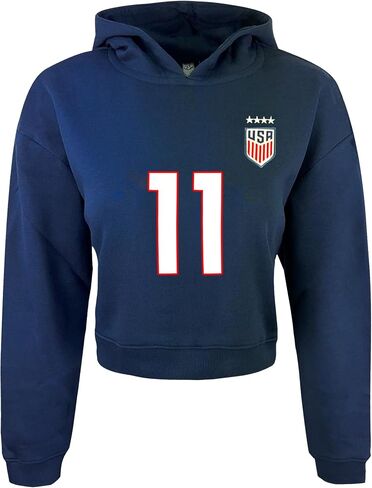 أيقونة الرياضة الرسمية الفتيات سميث الولايات المتحدة لكرة القدم مقصوقة - USWNT الشباب شيرت مع غطاء محرك السيارة in Saudi Arabia