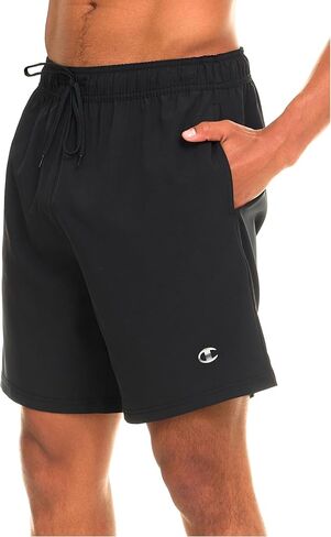 Champion Mens Swim Trunks with Mesh Liner, 7" Inseam Quick Drying Mens Bathing Suit, Board Shorts for Swimming and Beach in Kuwait