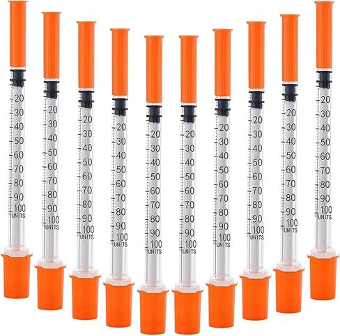 محاقن 1cc/ml مع إبرة 30 جرام 1/2 "(13 مم) ، مستلزمات المختبرات ، ملفوفة فردية ، حزمة من 30 (1cc 30g 1/2" -30pack) in Kuwait