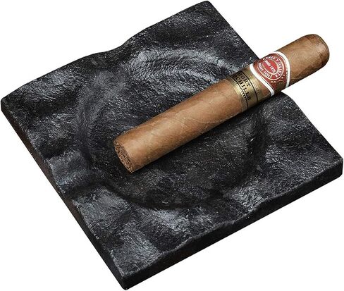 Luxury Granite Cigar Ashtray - Heavy Duty Square Stone Ashtray with Cigar Rest, Natural Marble Smoking Ashtrays for Lounge, Patio, Man Cave & Whiskey Lovers, Starry Galaxy in Saudi Arabia