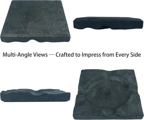 Luxury Granite Cigar Ashtray - Heavy Duty Square Stone Ashtray with Cigar Rest, Natural Marble Smoking Ashtrays for Lounge, Patio, Man Cave & Whiskey Lovers, Starry Galaxy in Saudi Arabia