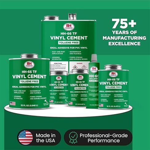 HH-66 Toluene Free Vinyl Cement, 1 oz. Tube - RH Adhesives Clear (HH66-TF-1ozTube) in Kuwait