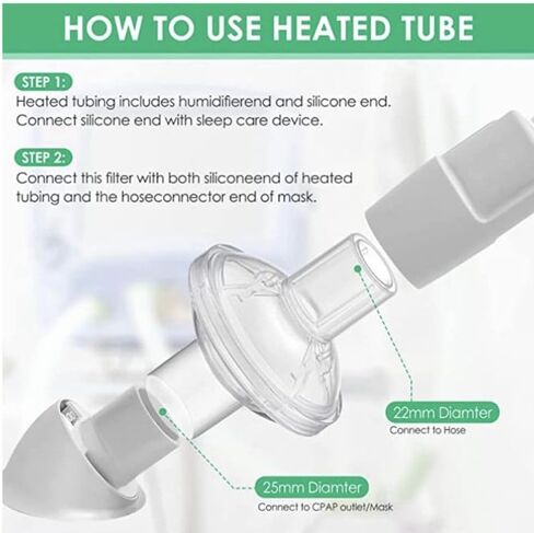 Universal CPAP Filters Inline, 8 Pack CPAP Inline Filter for CPAP Machine | CPAP Supplies CPAP Accessories CPAP Filter for ResMed AirSense 11 AirSense 10 CPAP Air Filter Clean Air CPAP Hose Filter in Kuwait