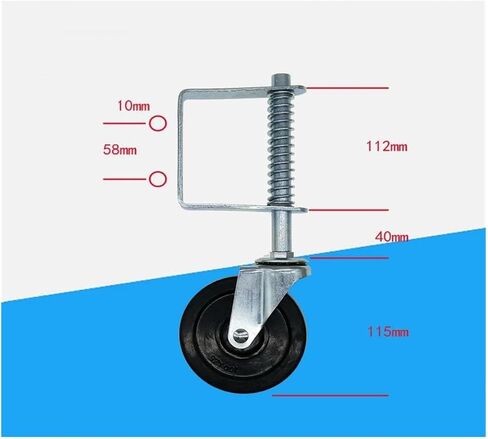 1 Pack 4 Inch Spring Wheel Door Accessories Damping Household Door Casters for Uneven Roads in Saudi Arabia