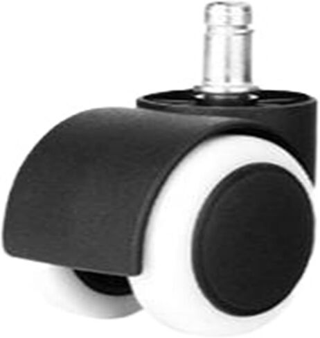 (Pack of 5) 2 Inch Retaining Ring 11mm/Threaded 10mm Swivel Wheel Office Chair Caster Boss Clip Spring PU Furniture(Thread-White) in Saudi Arabia