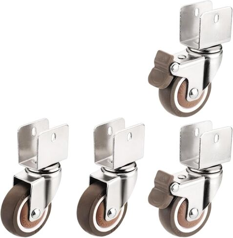 (حزمة من 4) صامت 2 بوصة على شكل حرف U على شكل حرف U سرير الأثاث المطاطي السرير Universal Caster (16mm-A) in Kuwait