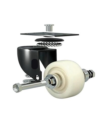 1 Piece 3-inch PP casters electrophoresis Double-axis Transfer Freezer Tool Box Trolley Silent in Saudi Arabia