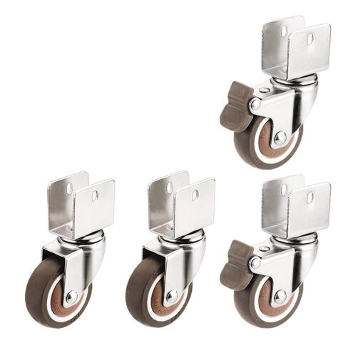 (حزمة من 4) صامت 2 بوصة على شكل حرف U على شكل حرف U سرير الأثاث المطاطي السرير Universal Caster (16mm-A) in Saudi Arabia