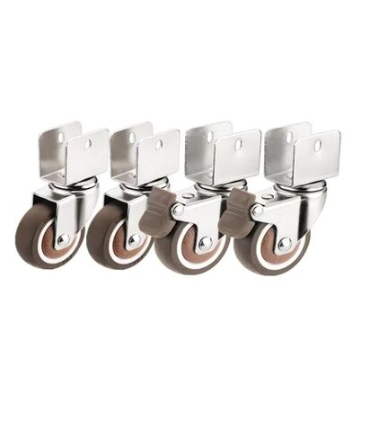 (حزمة من 4) صامت 2 بوصة على شكل حرف U على شكل حرف U سرير الأثاث المطاطي السرير Universal Caster (16mm-A) in Saudi Arabia
