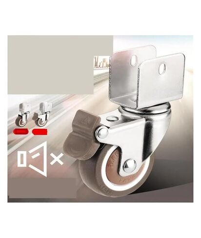 (حزمة من 4) صامت 2 بوصة على شكل حرف U على شكل حرف U سرير الأثاث المطاطي السرير Universal Caster (16mm-A) in Saudi Arabia