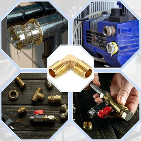 2 حزمة تجهيزات أنابيب النحاس ، 1/2 "npt ذكر إلى 1/2" مخفض الذكور npt للهواء ، الزيت ، LP in Kuwait