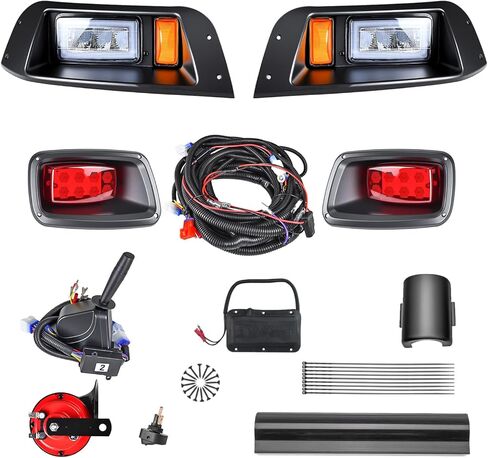 LED Golf Cart Light Kit for EZGO TXT 1996-2013 with Low/High Beam, Golf Cart Deluxe Headlight Taillights with Turn Signal Tail Light in Saudi Arabia