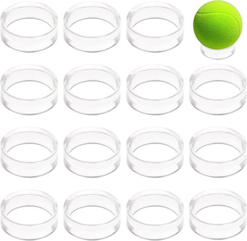 15Pcs Baseball Holder, Sphere Holders Ball Stand Baseball Stand for Display Clear Ring Acrylic Display Holders for Easter Eggs Golf Softball Tennis Ball Spheres Marbles Collections in Saudi Arabia