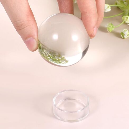 15Pcs Baseball Holder, Sphere Holders Ball Stand Baseball Stand for Display Clear Ring Acrylic Display Holders for Easter Eggs Golf Softball Tennis Ball Spheres Marbles Collections in Saudi Arabia
