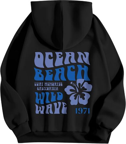 Hoodies for Women Long Sleeve Hoodies Cute Graphic Loose Womens Sweatshirts Casual Y2K Tops with Pockets in Saudi Arabia