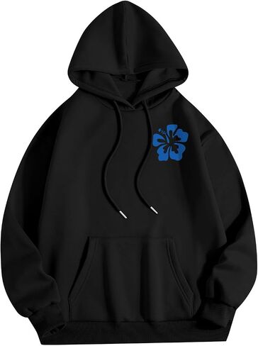 Hoodies for Women Long Sleeve Hoodies Cute Graphic Loose Womens Sweatshirts Casual Y2K Tops with Pockets in Saudi Arabia