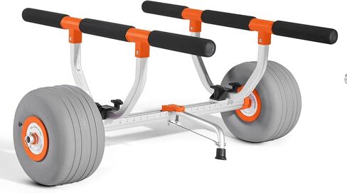 CART VEVOR KAYAK ، سعة تحميل 350 رطلاً ، عربة قوارب الكاياك مع إطارات PU قابلة للنفخ مقاس 12 بوصة وأشرطة وتجميعات وتفكك في ثوانٍ ، عربة تجديف لحمل الزوارق والزوارق in Saudi Arabia