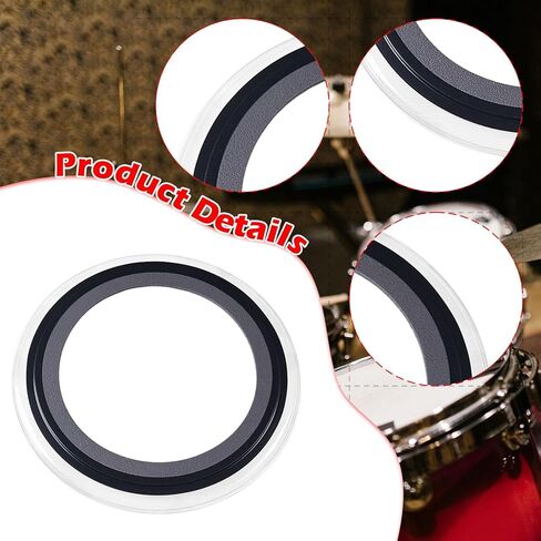 Drum Head,Drum Damper,Enhances Sound and Resonant DIY Percussion Parts Replacement Mufflers Dampening Ring, 22 in in Saudi Arabia