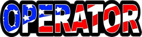 3 - Operator US Flag Hard Hat/Helmet Stickers 1" x 2" H148 in Saudi Arabia