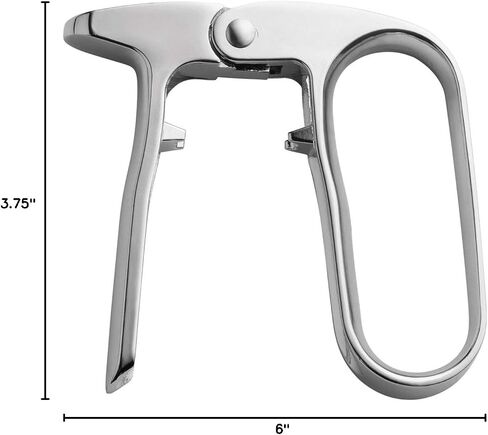 HIC Kitchen Bar Champagne Opener, Spring-Action Design, For Natural and Synthetic Champagne Corks in Kuwait