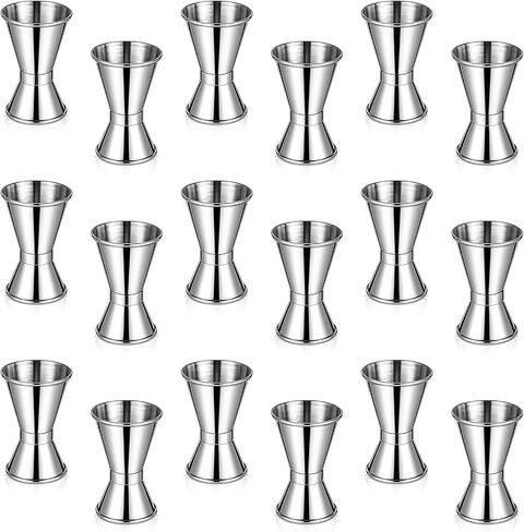 18 PCS Jigger for Bartending Cocktail ، 1/2oz 1 Oz Cocktail Cocktail Jigger Jigger Supplies for Home Bar Drink Attols Bartender in Saudi Arabia