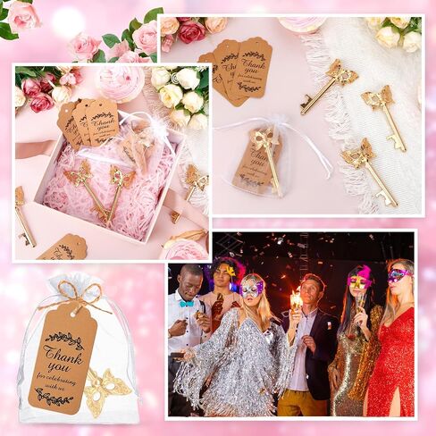 50Pcs Masquerade Party Favors Mask Design Bottle Openers for Masquerade Mask Party Wedding Favors Bridal Shower Party Masquerade Ball Decor for Girls Quinceanera Birthday in Saudi Arabia