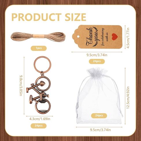 24Pack Bike Bottle Bother هدايا الدراجات الرئيسية للرجال لركوب الزجاجة الضيوف هدايا تذكارية لآباء عيد الميلاد يوم الدراجة الحفل ديكور in Kuwait