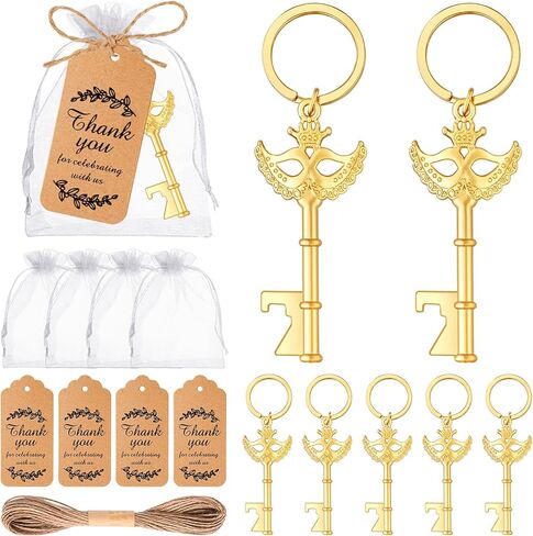 50Pcs Masquerade Party Favors Mask Design Bottle Openers for Masquerade Mask Party Wedding Favors Bridal Shower Party Masquerade Ball Decor for Girls Quinceanera Birthday in Kuwait