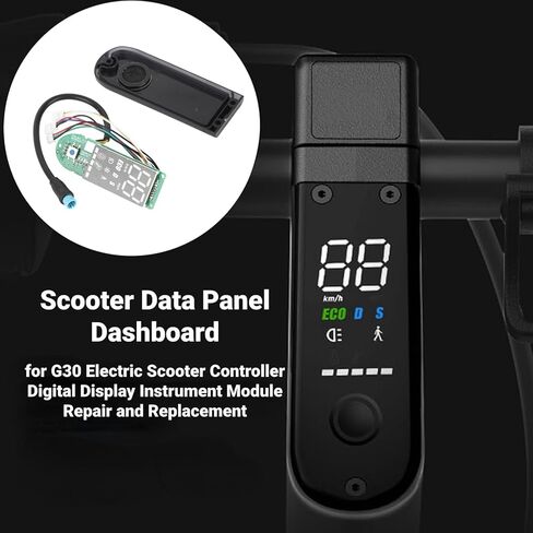 استبدال إصلاح وحدة الشاشة الرقمية ، 36 فولت سكوتر كهربائي BT Digital Display Discloy مع غطاء لوحة العرض ملاءمة لقطع غيار تحكم Scooter G30 in Kuwait