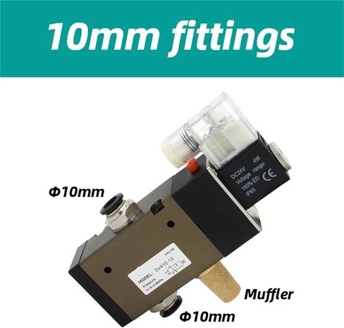 3V410-15 Air standard pneumatic control valve DC24V DC12V AC220V AC110V two-position three-way pneumatic reversing valve(3V410-15-NO DC12V) in Saudi Arabia