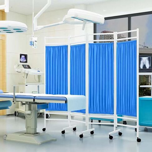 شاشة خصوصية طبية قابلة للطي ، مقسم للغرفة المحمولة بطول 6 أقدام على عجلات ، مقسم مؤقت للحائط لسبا غرفة الطوارئ (لون واحد 4) in Saudi Arabia