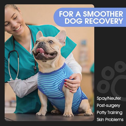 FUAMEY Recovery Suit for Dogs After Surgery,Soft Breathable Dog Bodysuit in Saudi Arabia