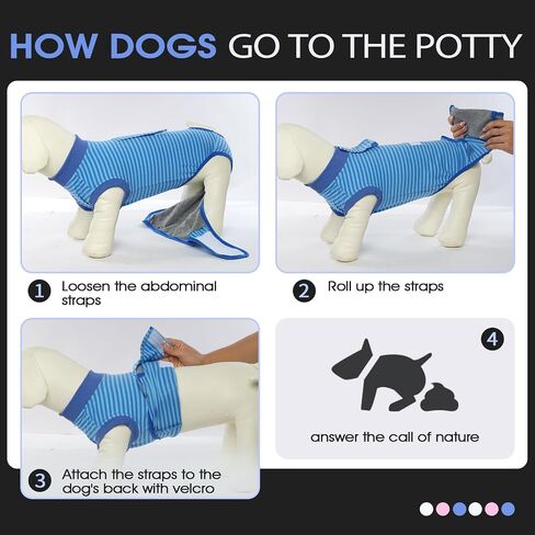 FUAMEY Recovery Suit for Dogs After Surgery,Soft Breathable Dog Bodysuit in Saudi Arabia