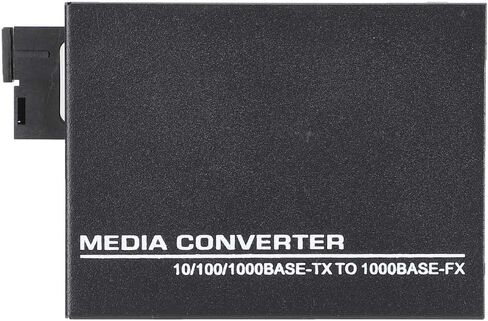 Acouto 1000Mbps Gigabit Ethernet Fiber Optic Media Converter with External Power Supply, Compact Design for Reliable Data Transmission (US Plug) in Saudi Arabia