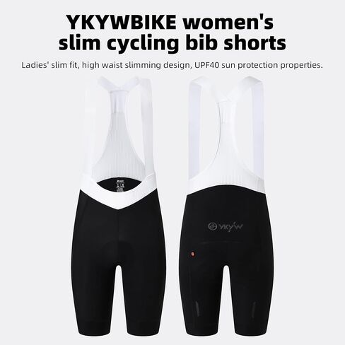 YKYWBIKE Cycling Bibs Women - Italian Elastic Interface Padded Bib Shorts Road Bicycle Breathable Tights Riding for 7 Hours in Kuwait