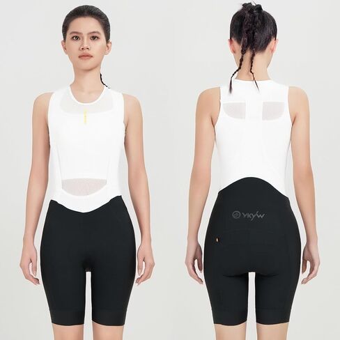 YKYWBIKE Cycling Bibs Women - Italian Elastic Interface Padded Bib Shorts Road Bicycle Breathable Tights Riding for 7 Hours in Kuwait
